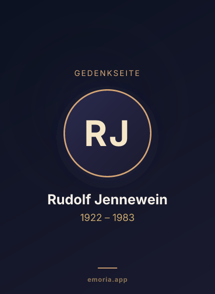 Gedenkportrait von Rudolf Jennewein
