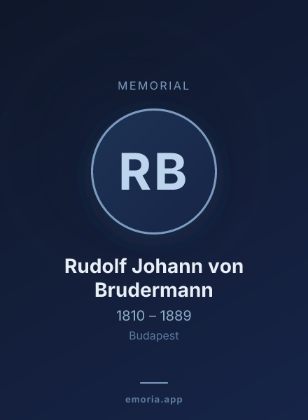 Memorial portrait of Rudolf Johann von Brudermann