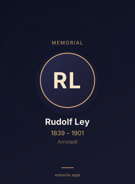 Memorial portrait of Rudolf Ley