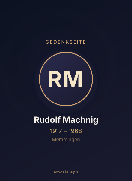 Gedenkportrait von Rudolf Machnig
