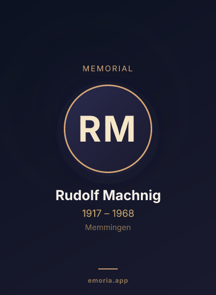 Memorial portrait of Rudolf Machnig