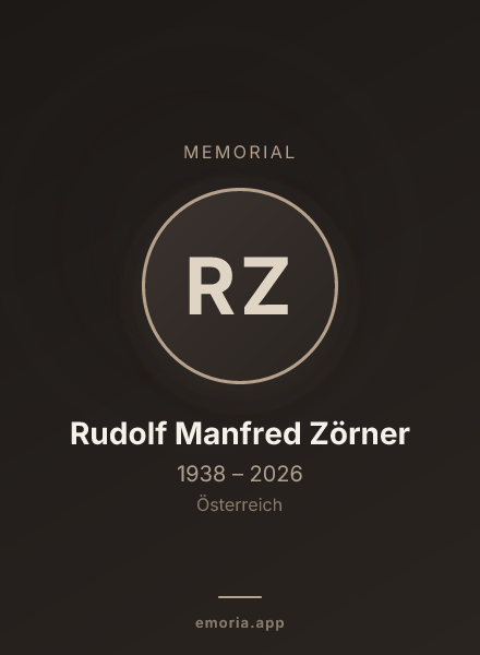 Memorial portrait of Rudolf Manfred Zörner