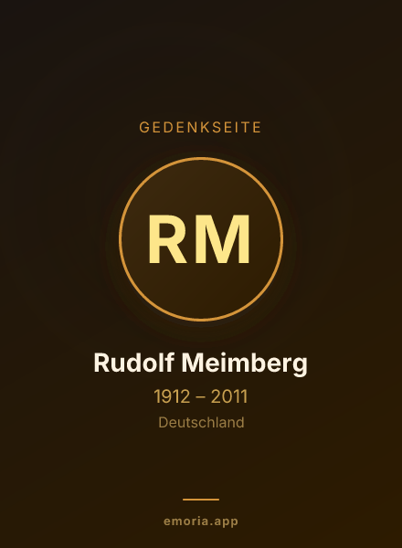 Gedenkportrait von Rudolf Meimberg