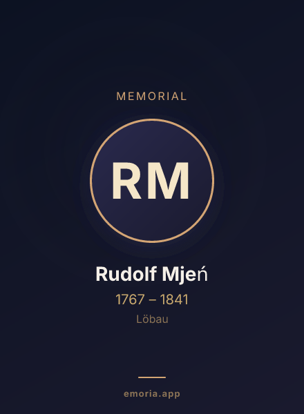 Memorial portrait of Rudolf Mjeń