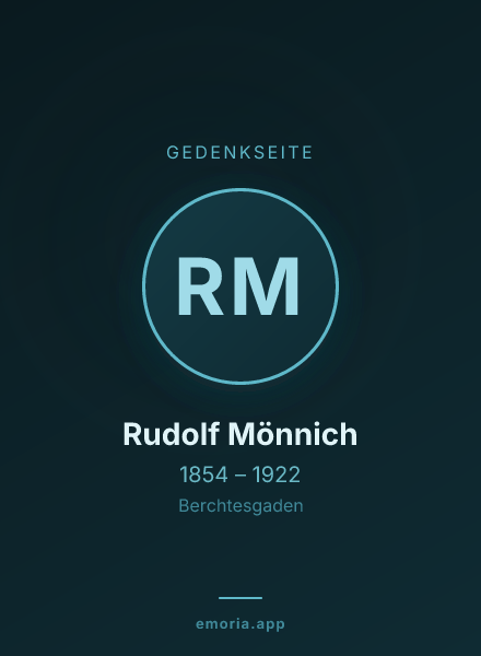 Gedenkportrait von Rudolf Mönnich