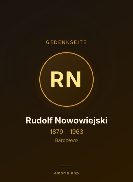 Gedenkportrait von Rudolf Nowowiejski