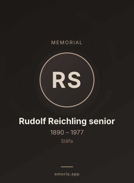 Memorial portrait of Rudolf Reichling senior