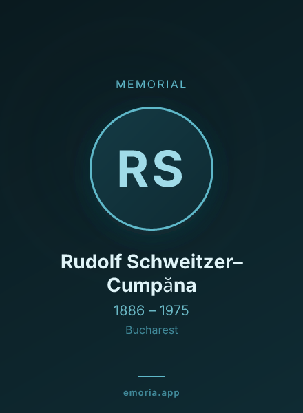 Memorial portrait of Rudolf Schweitzer–Cumpăna