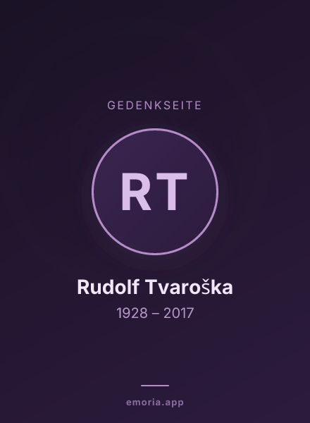 Gedenkportrait von Rudolf Tvaroška