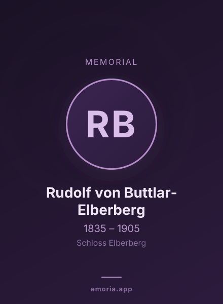 Memorial portrait of Rudolf von Buttlar-Elberberg