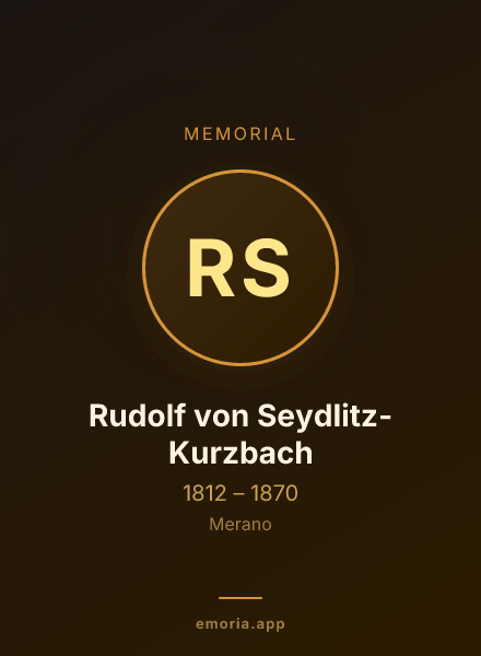 Memorial portrait of Rudolf von Seydlitz-Kurzbach