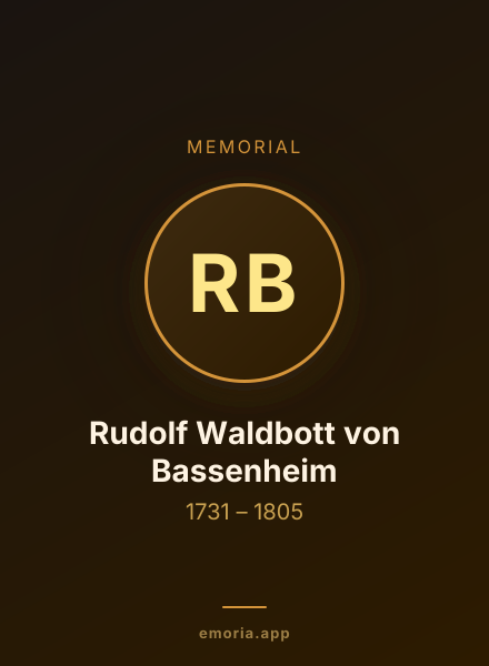 Memorial portrait of Rudolf Waldbott von Bassenheim