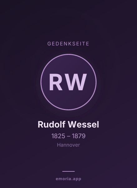 Gedenkportrait von Rudolf Wessel