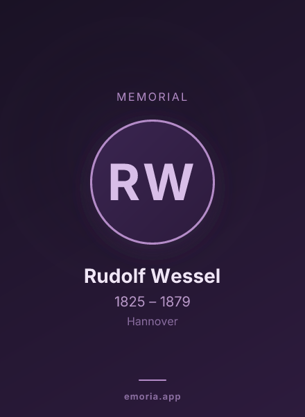 Memorial portrait of Rudolf Wessel