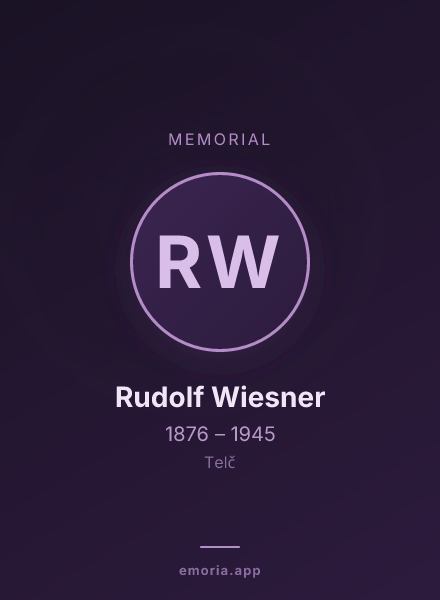 Memorial portrait of Rudolf Wiesner