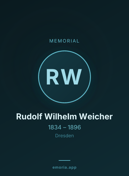 Memorial portrait of Rudolf Wilhelm Weicher