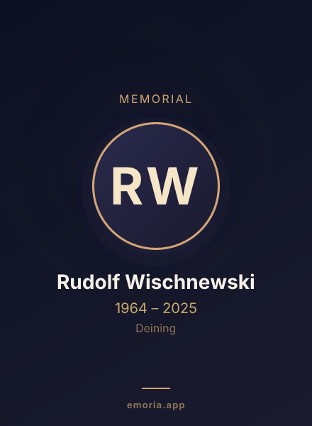 Memorial portrait of Rudolf Wischnewski