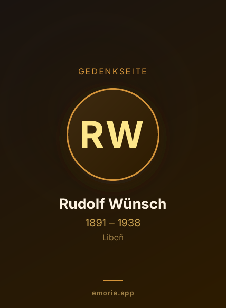 Gedenkportrait von Rudolf Wünsch