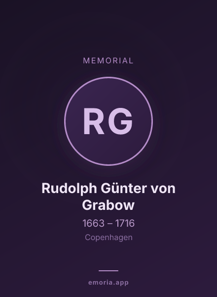 Memorial portrait of Rudolph Günter von Grabow