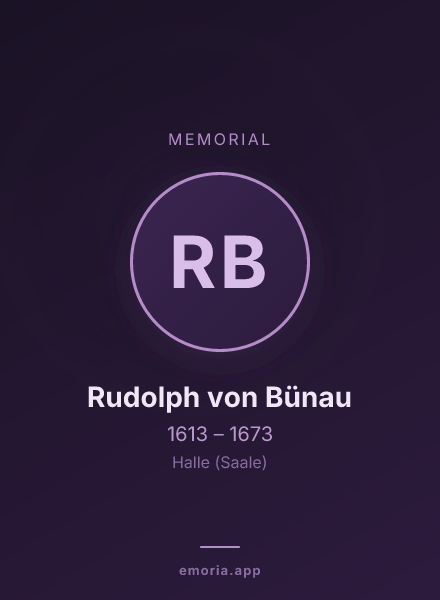 Memorial portrait of Rudolph von Bünau