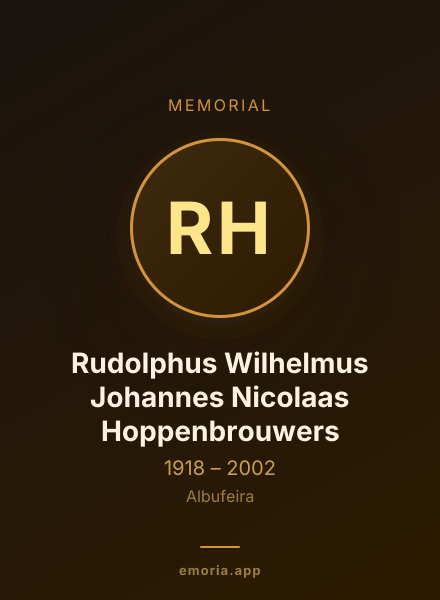 Memorial portrait of Rudolphus Wilhelmus Johannes Nicolaas Hoppenbrouwers