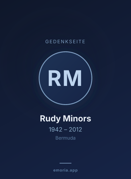 Gedenkportrait von Rudy Minors