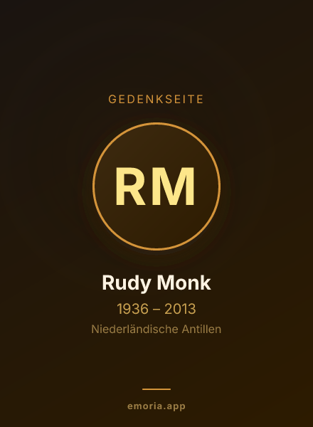 Gedenkportrait von Rudy Monk