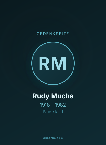 Gedenkportrait von Rudy Mucha