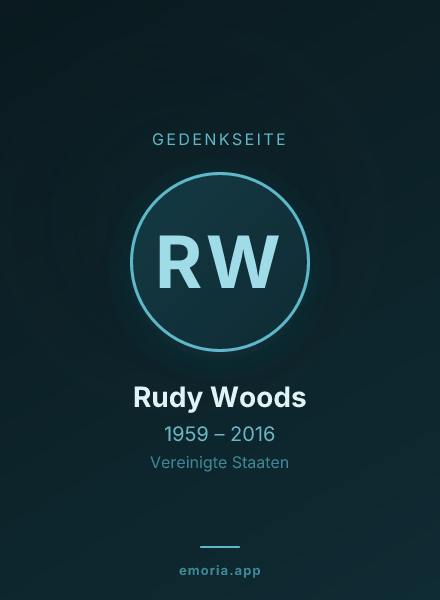 Gedenkportrait von Rudy Woods