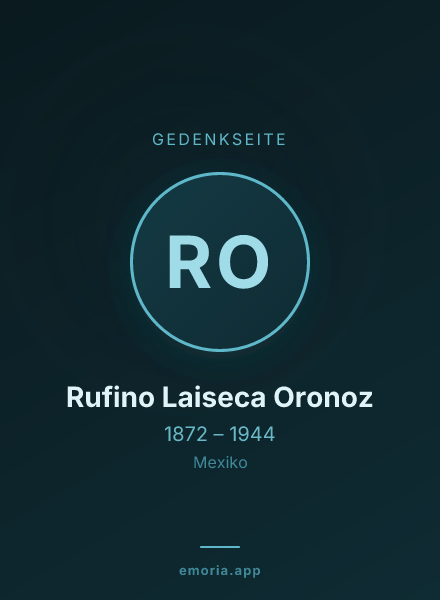 Gedenkportrait von Rufino Laiseca Oronoz