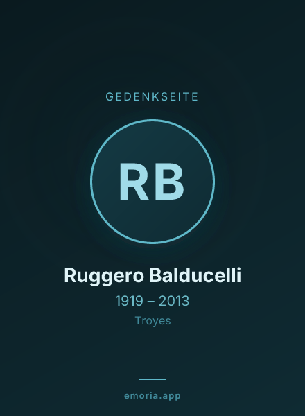 Gedenkportrait von Ruggero Balducelli