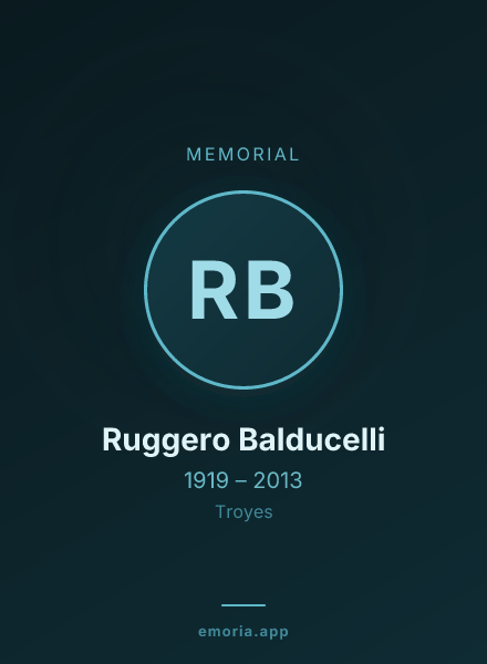 Memorial portrait of Ruggero Balducelli