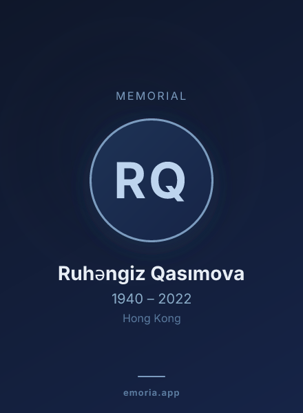 Memorial portrait of Ruhəngiz Qasımova