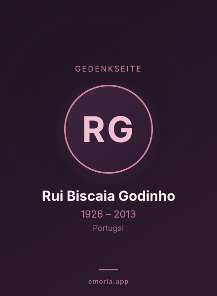 Gedenkportrait von Rui Biscaia Godinho