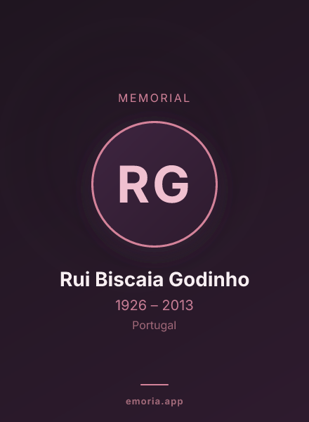 Memorial portrait of Rui Biscaia Godinho
