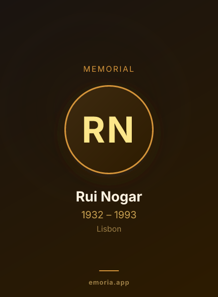 Memorial portrait of Rui Nogar
