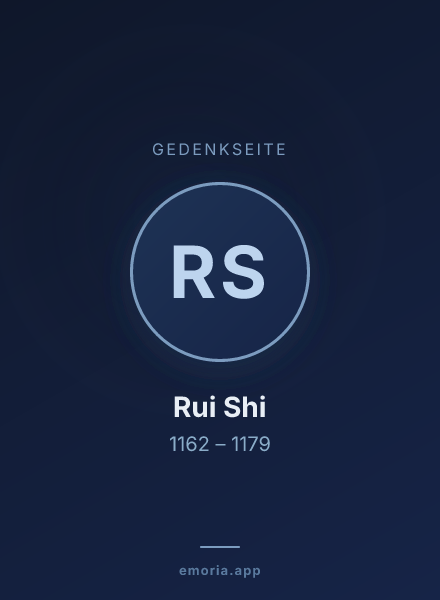 Gedenkportrait von Rui Shi