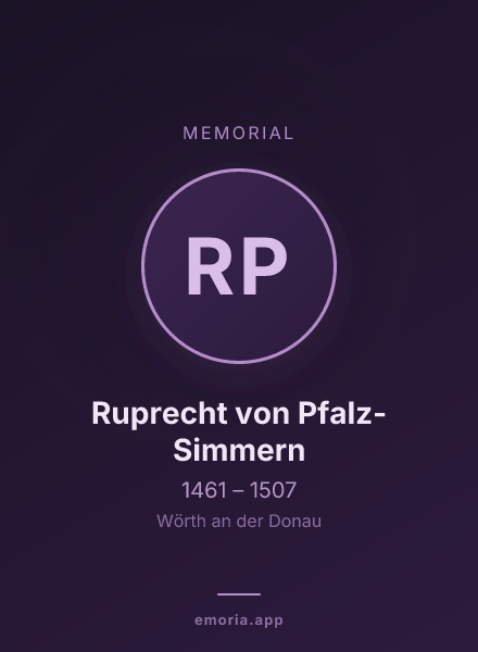 Memorial portrait of Ruprecht von Pfalz-Simmern