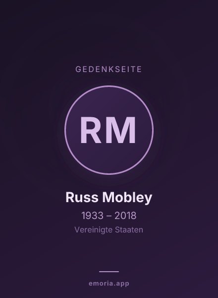Gedenkportrait von Russ Mobley