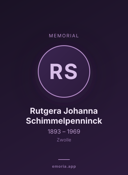 Memorial portrait of Rutgera Johanna Schimmelpenninck