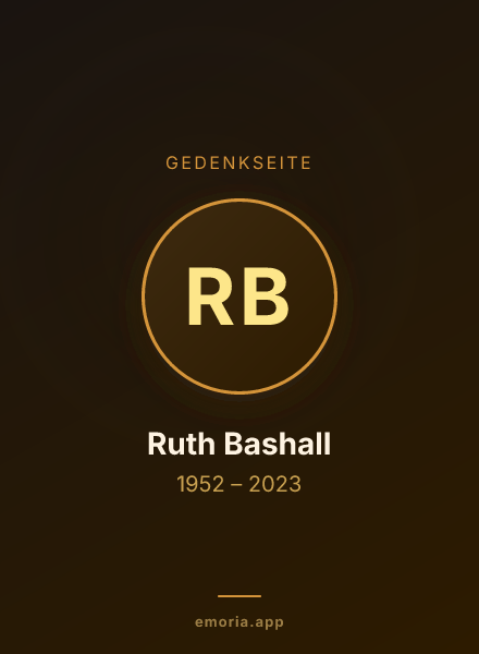 Gedenkportrait von Ruth Bashall