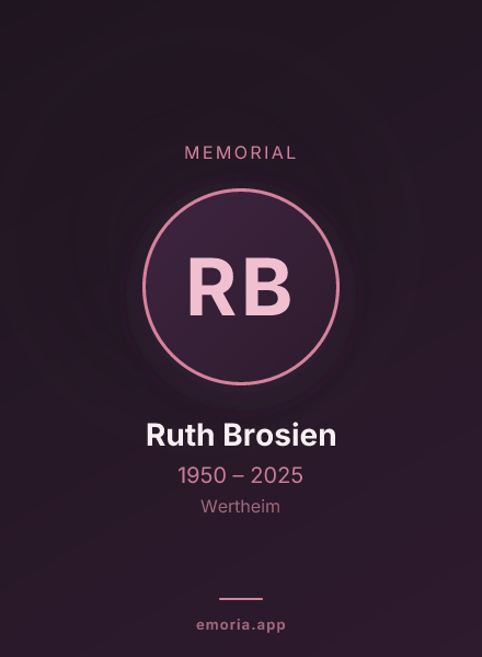 Memorial portrait of Ruth Brosien