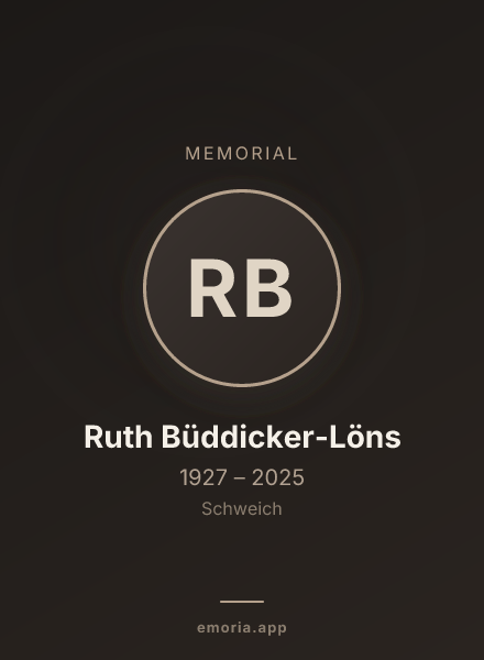 Memorial portrait of Ruth Büddicker-Löns