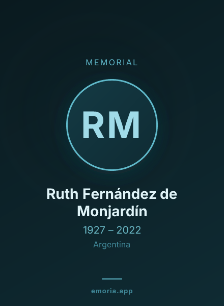 Memorial portrait of Ruth Fernández de Monjardín