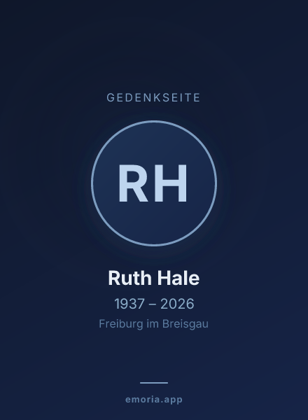 Gedenkportrait von Ruth Hale