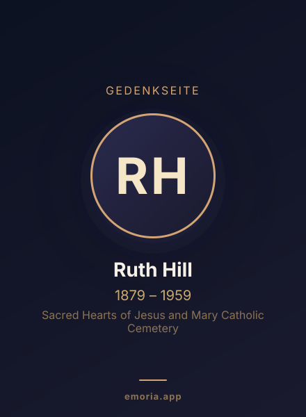 Gedenkportrait von Ruth Hill