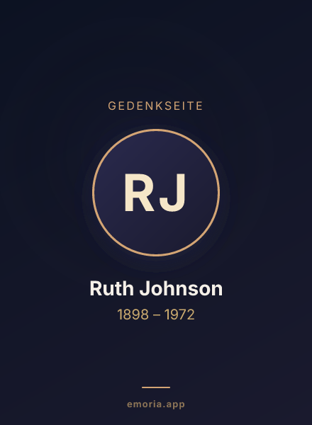 Gedenkportrait von Ruth Johnson