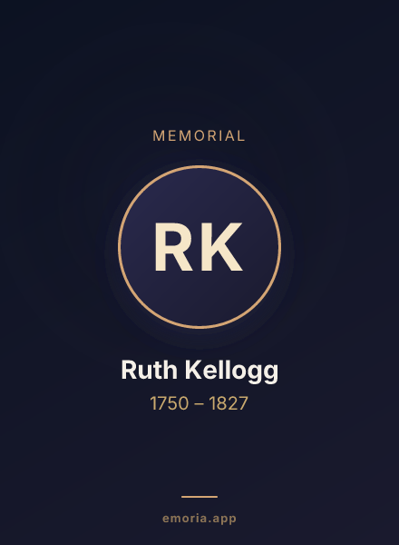 Memorial portrait of Ruth Kellogg