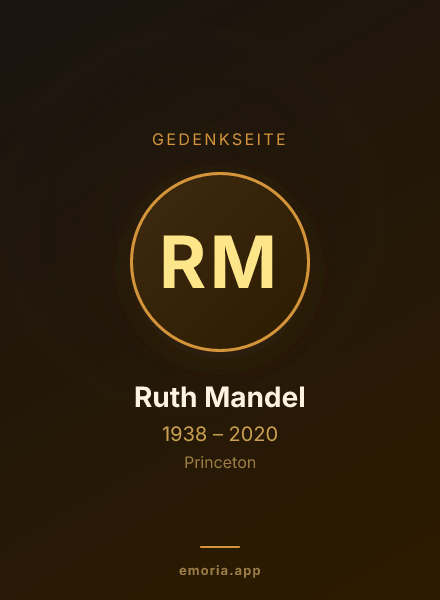Gedenkportrait von Ruth Mandel