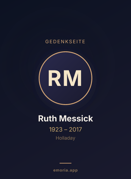Gedenkportrait von Ruth Messick
